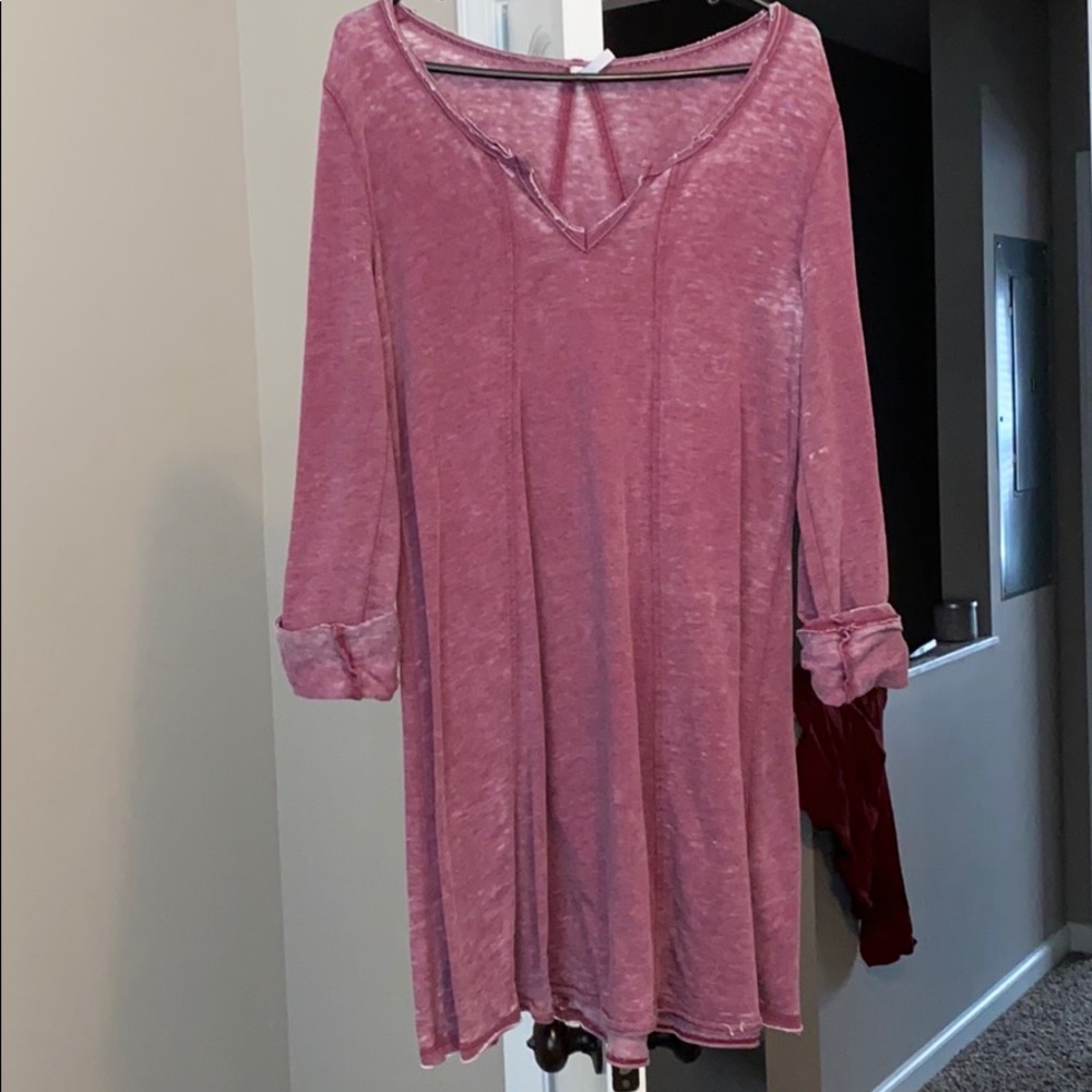 Great Material, Purple Sweater/Dress, Vneck